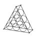 Botellero metálico compacto triangular para 6 botellas Botellero metálico compacto triangular para 6 botellas Gris