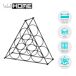 Botellero metálico compacto triangular para 6 botellas Botellero metálico compacto triangular para 6 botellas Gris