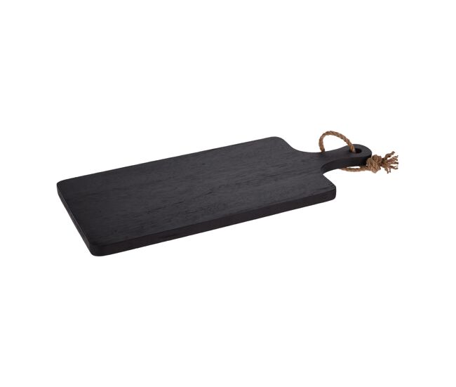 Tabla de cortar con mango de madera de caucho 50x15x2cm
