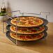 Juego de Horneado de Pizza de 4 Pzs con soporte y 3 Bandejas Juego de Horneado de Pizza de 4 Pzs con soporte y 3 Bandejas Negro