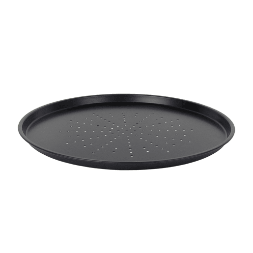 Conjunto para assar pizza com 4 peças, suporte e 3 assadeiras.