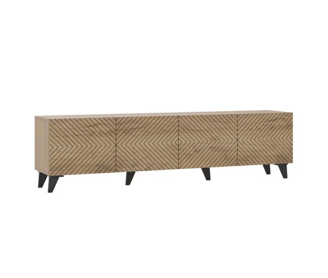 Mueble de TV Josi 4 puertas abatibles 8 espacios melamina 200
