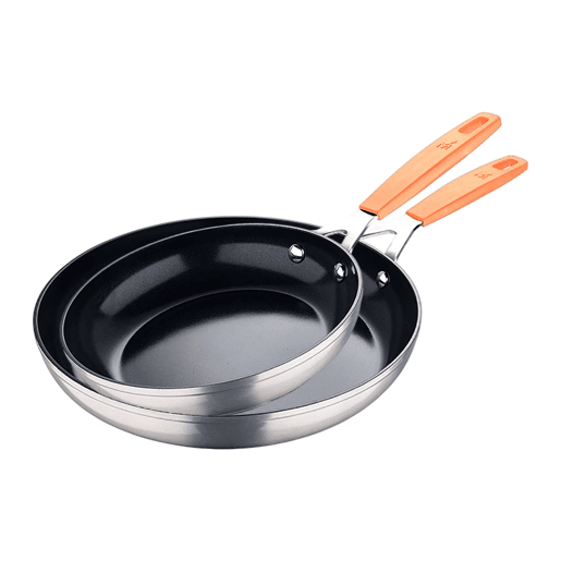 Conjunto de 2 frigideiras de alumínio forjado Ø16Ø28cm para indução COMPACT San Ignacio