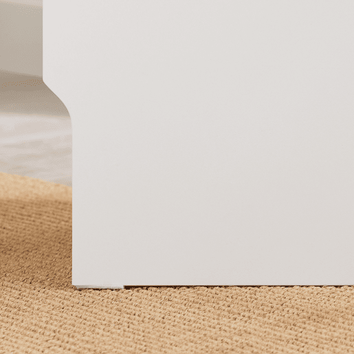 SoBuy FBT171-WN Mesa de cabeceira estreita, mesa lateral estreita com gaveta e prateleira, mesa de cabeceira moderna para quarto e sala de estar, branco, 20 x 35 x 60 cm