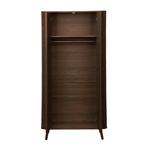 Armadura efeito madeira com prateleira e cabideiro, Legacy, Madeira de nogueira, 90x60x180 cm Armadura efeito madeira com prateleira e cabideiro, Legacy, Madeira de nogueira, 90x60x180 cm