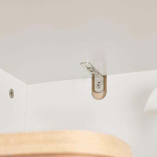 Armário de casa de banho estreito com 2 cestos de roupa suja e 2 gavetas BZR215-W