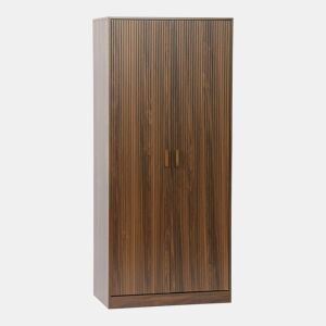 Quarto de vestir, roupeiro de duas portas, Linear, Madeira de nogueira, 80x48x180 cm