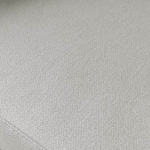 Poltrona em tecido encosto curvo base metálica, Cristo, Branco, 81.5x72.5x69 cm