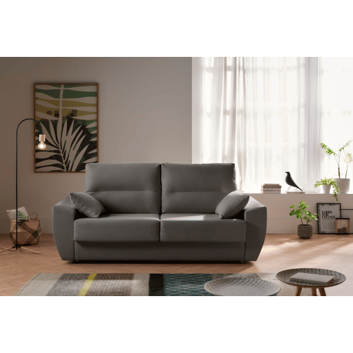Sofá-cama de 3 lugares Monaco Italiano na cor grafite. Matris