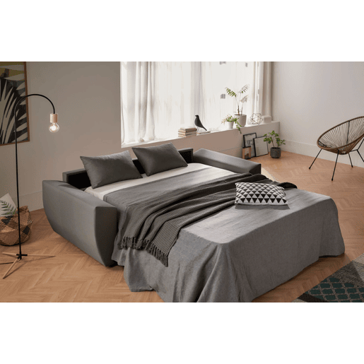 Sofá-cama de 3 lugares Monaco Italiano na cor grafite. Matris