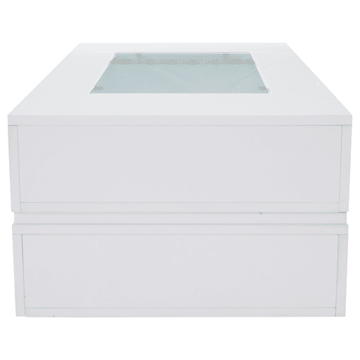 Mesa de centro LED - Controlo por aplicação Bluetooth - Branca Mesa de centro LED - Controlo por aplicação Bluetooth - Branca