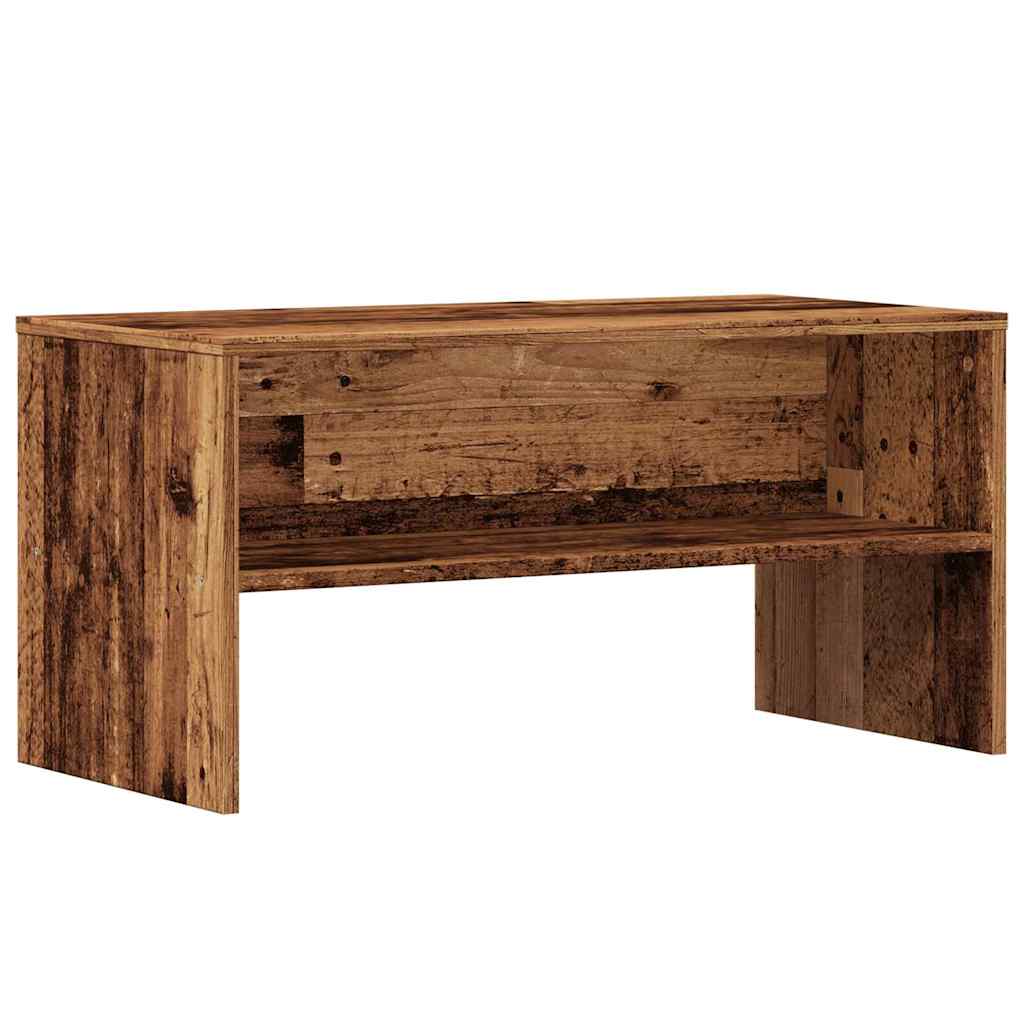 Mueble para tv madera contrachapada envejecida 80x40x40 cm