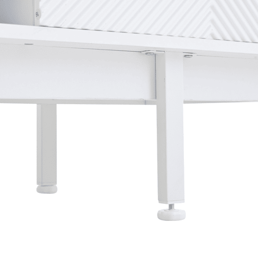 Móvel de TV 200x40x50,5 cm - Lowboard com 2 portas e 2 gavetas, suporte para TV com grande capacidade de armazenamento - Branco Móvel de TV 200x40x50,5 cm - Lowboard com 2 portas e 2 gavetas, suporte para TV com grande capacidade de armazenamento - Branco