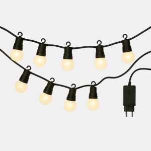 Cordão de luzes LED branco quente para uso interno - Cabo de 5m