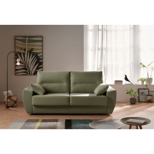 Sofá-cama italiano Monaco, 3 lugares, verde. Matris