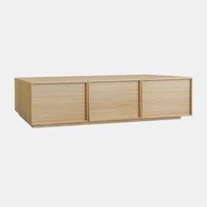 Móvel TV efeito madeira 3 portas, 180cm, Kuba, Natural, 180x43x45 cm