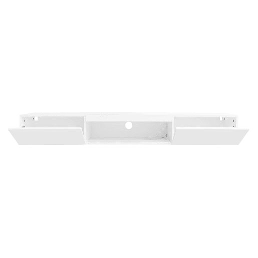Móvel de TV montado na parede 160x31x22cm - branco, com iluminação LED, controlo por aplicação Bluetooth, capacidade de carga 30kg Móvel de TV montado na parede 160x31x22cm - branco, com iluminação LED, controlo por aplicação Bluetooth, capacidade de carga 30kg