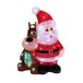 Figura Luminosa de Papá Noel y Reno con Luces LED y temporizador Figura Luminosa de Papá Noel y Reno con Luces LED y temporizador Rojo