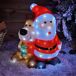 Figura Luminosa de Papá Noel y Reno con Luces LED y temporizador Figura Luminosa de Papá Noel y Reno con Luces LED y temporizador Rojo