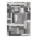 Alfombra geométrico AMBER - ATTICGO 160x230 Alfombra geométrico AMBER - ATTICGO 160x230 Gris