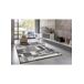 Alfombra geométrico AMBER - ATTICGO 160x230 Alfombra geométrico AMBER - ATTICGO 160x230 Gris