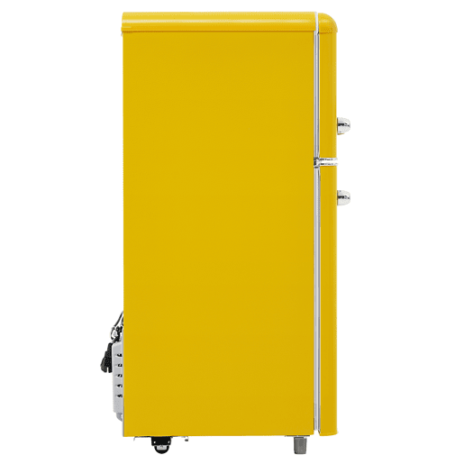 Frigorífico 72L - Porta dupla superior e inferior - Amarelo