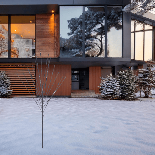 Árvore artificial Well Home com 80 luzes LED e temporizador.