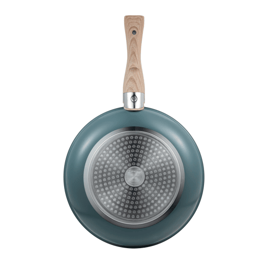 Conjunto de 2 frigideiras Bergner Click&Cook de Ø22cm e Ø26cm + cabo removível com efeito madeira em alumínio prensado