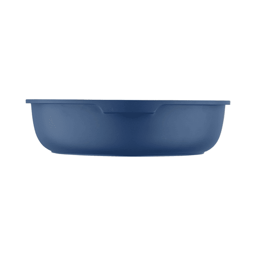 Conjunto de 2 frigideiras Bergner Click&Cook, Ø22Ø26cm, em alumínio fundido, azul, com cabo removível.