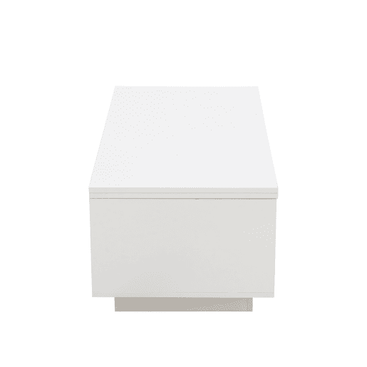 Mesa de centro moderna com mecanismo duplo elevável, arrumação oculta, suporta até 50 kg - Branco