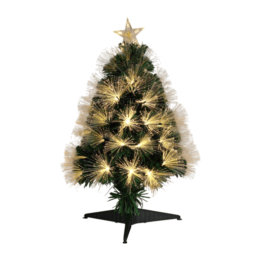 Árvore de Natal de fibra ótica, com 90 luzes LED brancas quentes e uma estrela. Árvore de Natal de fibra ótica, com 90 luzes LED brancas quentes e uma estrela.