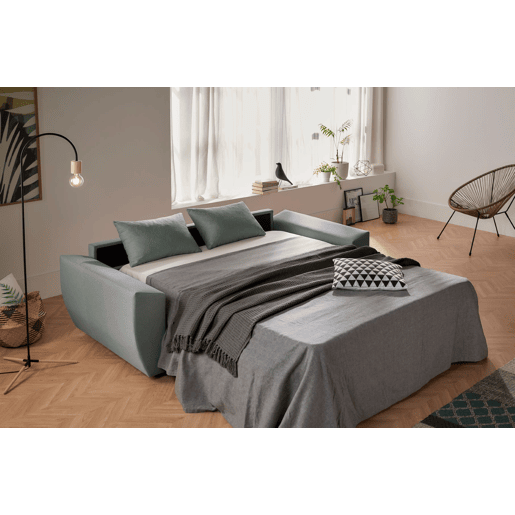 Sofá-cama italiano Monaco de 3 lugares, azul. Matris