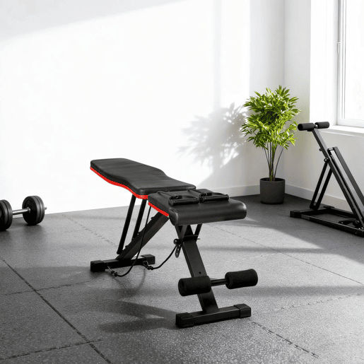 HOMCOM Banco de Musculação Dobrável Banco de Pesas Encosto e Assento Ajustáveis Extensão de Perna e Banda de Resistência para Treino Completo Ginásio em Casa 130x34x48-109 cm Preto HOMCOM Banco de Musculação Dobrável Banco de Pesas Encosto e Assento Ajustáveis Extensão de Perna e Banda de Resistência para Treino Completo Ginásio em Casa 130x34x48-109 cm Preto
