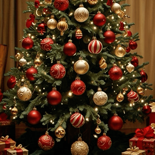 Conjunto Well Home com 16 bolas de Natal