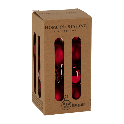 Conjunto Well Home com 16 bolas de Natal