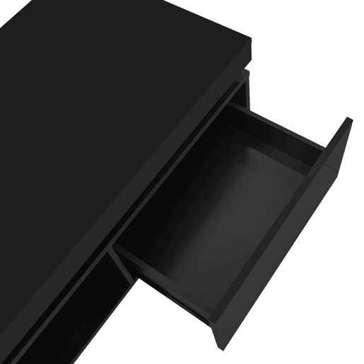 Mesa de centro moderna 100x50x40,3 cm - Mesa elegante com gaveta e capacidade de carga de 50 kg - Branco