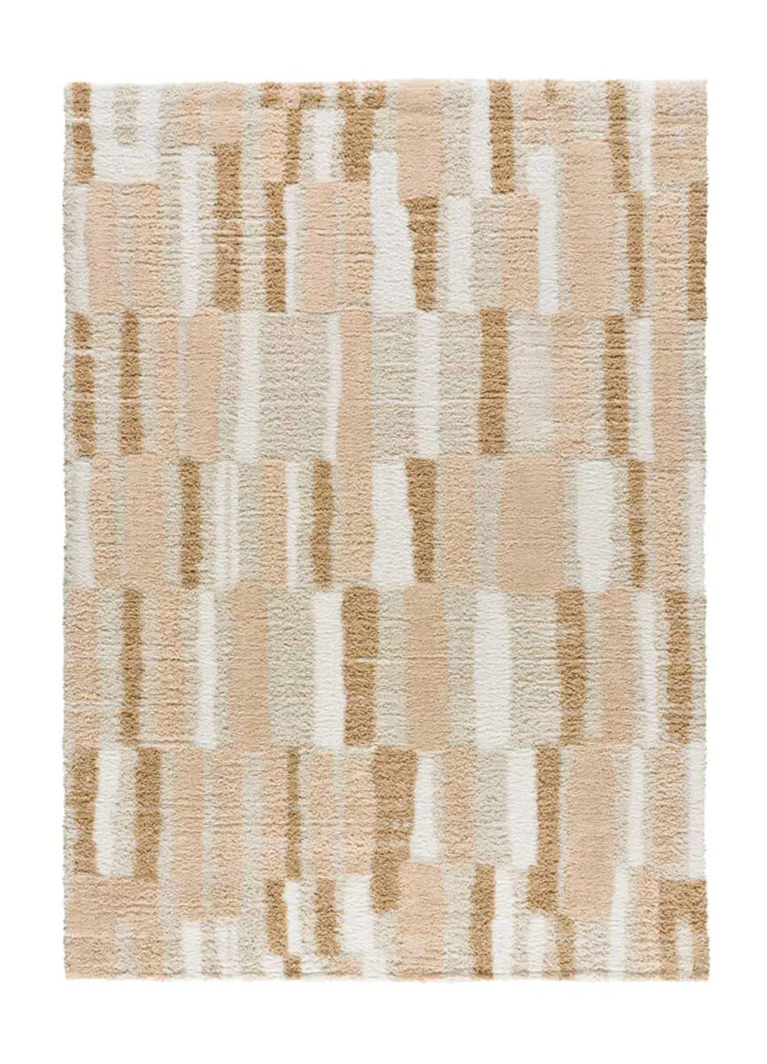 Alfombra shaggy geométrico SERENE TERRA - ATTICGO 80x150
