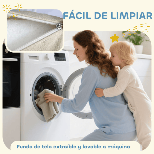 AIYAPLAY Conjunto de 7 Blocos de Espuma para Crianças Blocos de Psicomotricidade com Capas de Veludo Laváveis Conjunto de Escalada Interior para Escalar e Rastejar Multicolor
