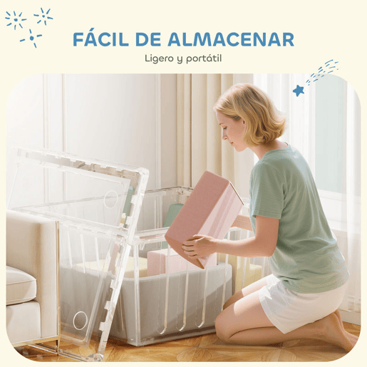 AIYAPLAY Conjunto de 7 Blocos de Espuma para Crianças Blocos de Psicomotricidade com Capas de Veludo Laváveis Conjunto de Escalada Interior para Escalar e Rastejar Multicolor