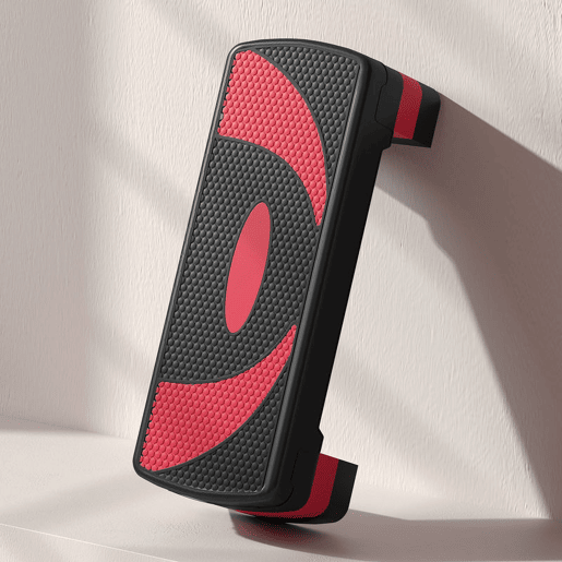 HOMCOM Step para Exercício Aeróbico Plataforma Step com Altura Ajustável em 3 Níveis com Carga Máxima 150kg para Exercício em Academia Casa 80x31x10-20 cm Vermelho e Preto