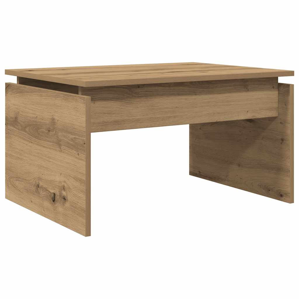 mesa de centro madera de ingenieria roble artisan 68x50x38 cm