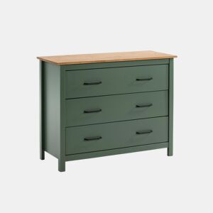 Cómoda Eira Green Moss - Oak 100 x 80 x 40 cm