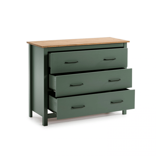 Cómoda Eira Green Moss - Oak 100 x 80 x 40 cm
