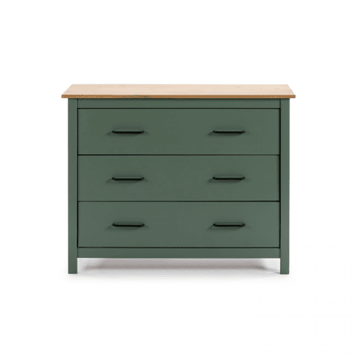 Cómoda Eira Green Moss - Oak 100 x 80 x 40 cm