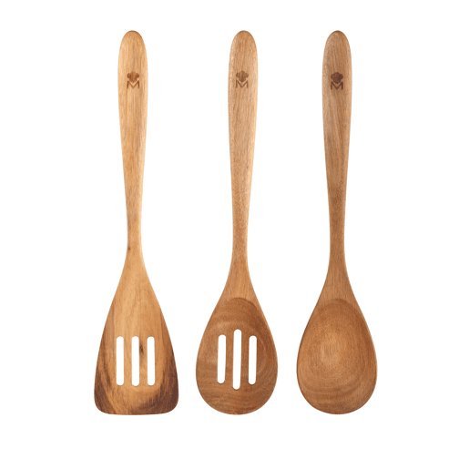 Conjunto de 3 utensílios de cozinha SMART MasterPRO em acácia