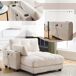 MEUBLES COSY Sofá Cama Individual De Pana Con USB MEUBLES COSY Sofá Cama Individual De Pana Con USB Beige