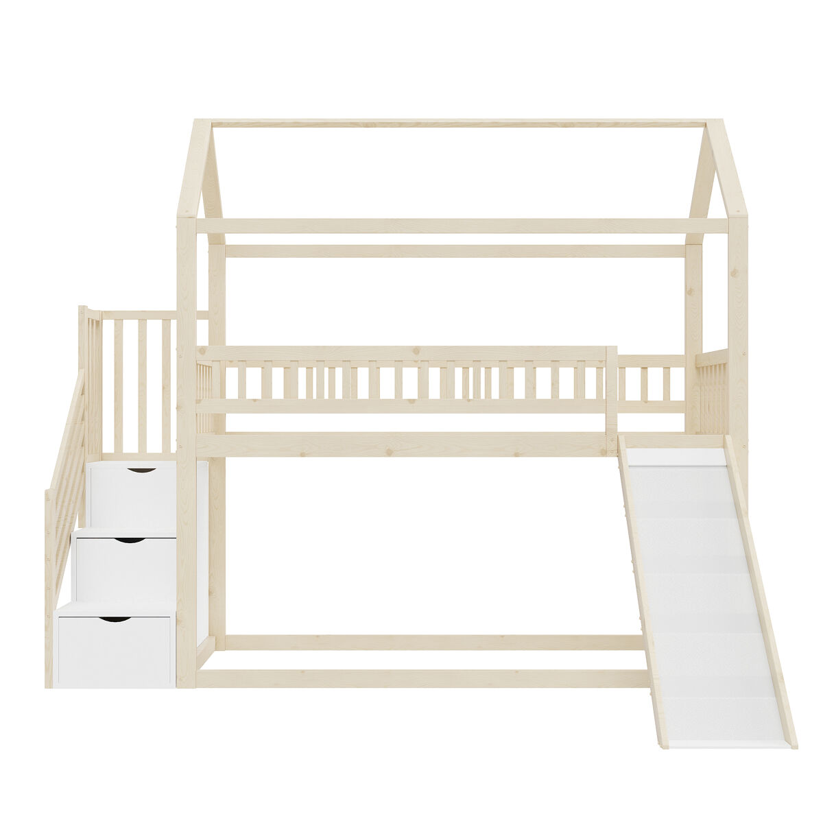 Cama alta para niños 203x253 Madera