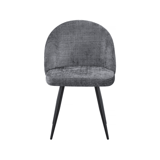 Conjunto de 2 cadeiras em tecido Samuel - 53 x 51 x 82 cm - Cinza