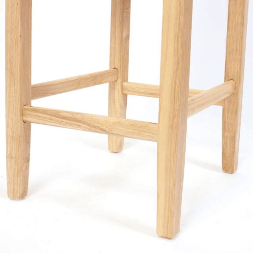 2 banquetas de bar cadeiras de balcão em material sintético creme com pés de madeira clara 04_0001768