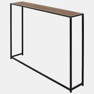 Max Home Radiador de mesa em metal e madeira 105x20x82 cm